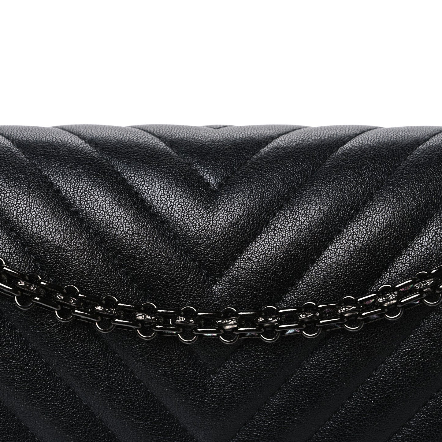 Sheepskin Chevron Quilted 2.55 Reissue 226 Flap So Black