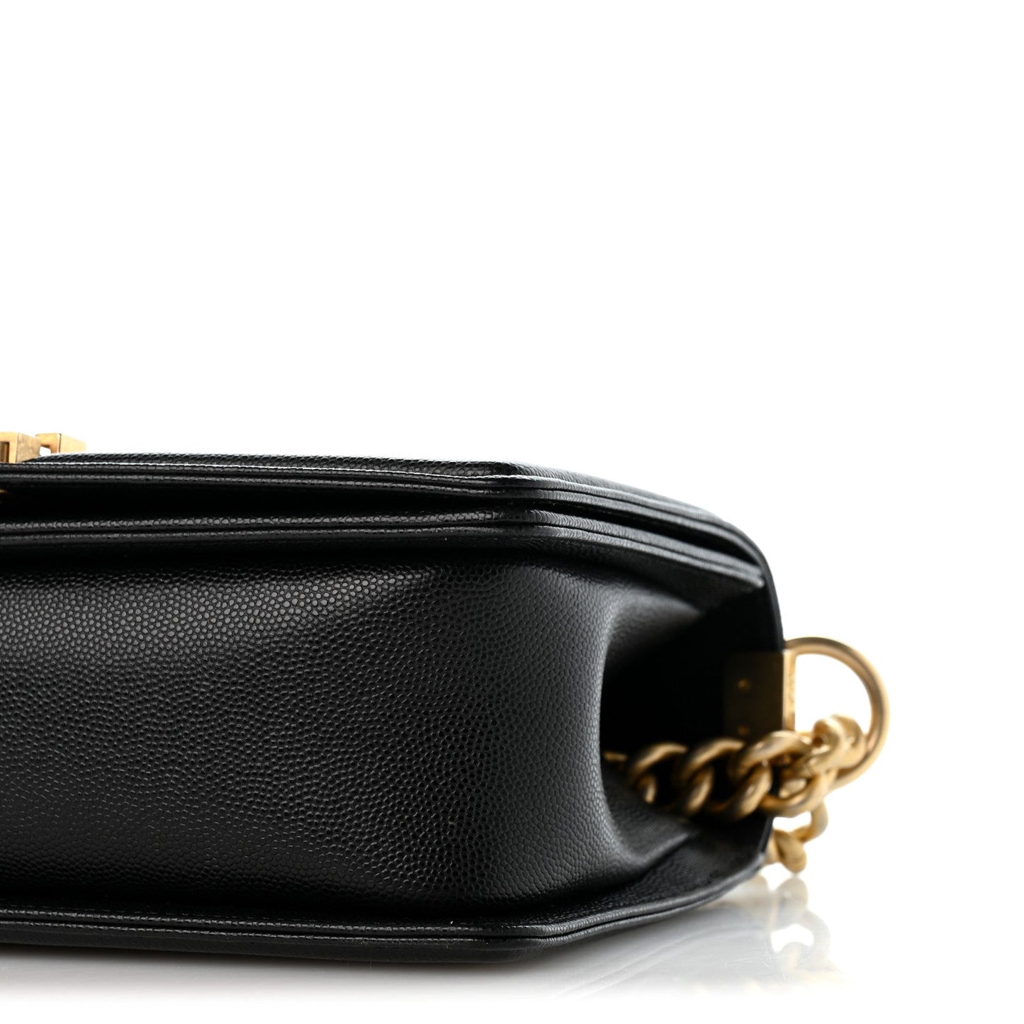 Caviar Quilted Medium Boy Flap Black