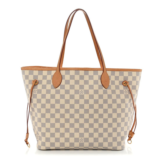 Damier Azur Neo Neverfull MM Rose Ballerine