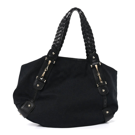 Guccissima Medium Pelham Shoulder Bag Black