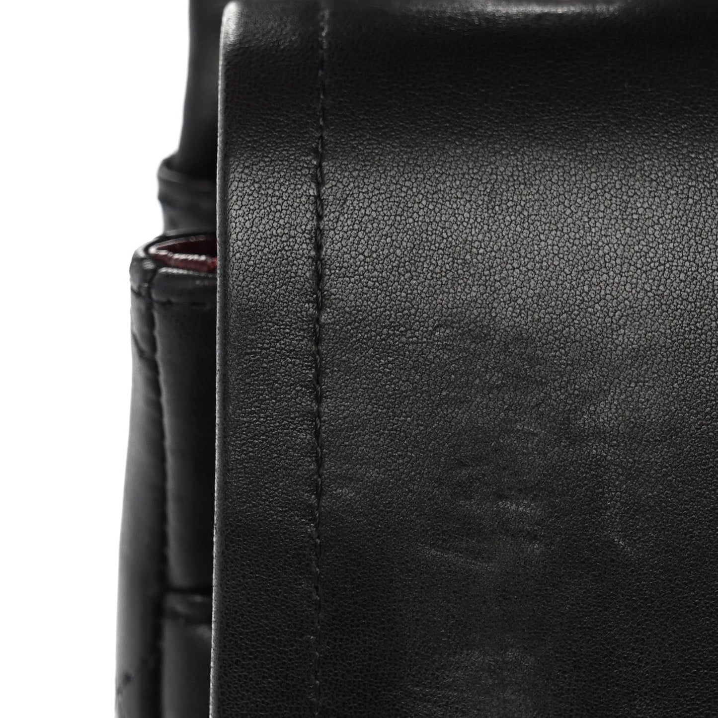 Lambskin Quilted Maxi Double Flap Black