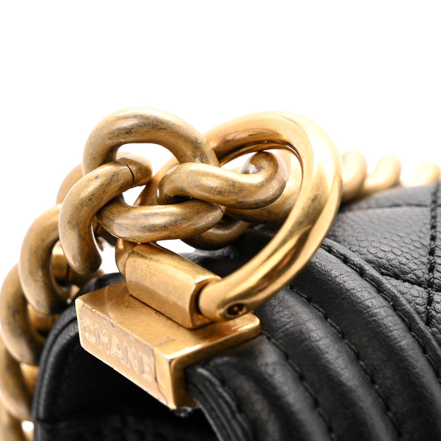 Caviar Quilted New Medium Boy Flap Black