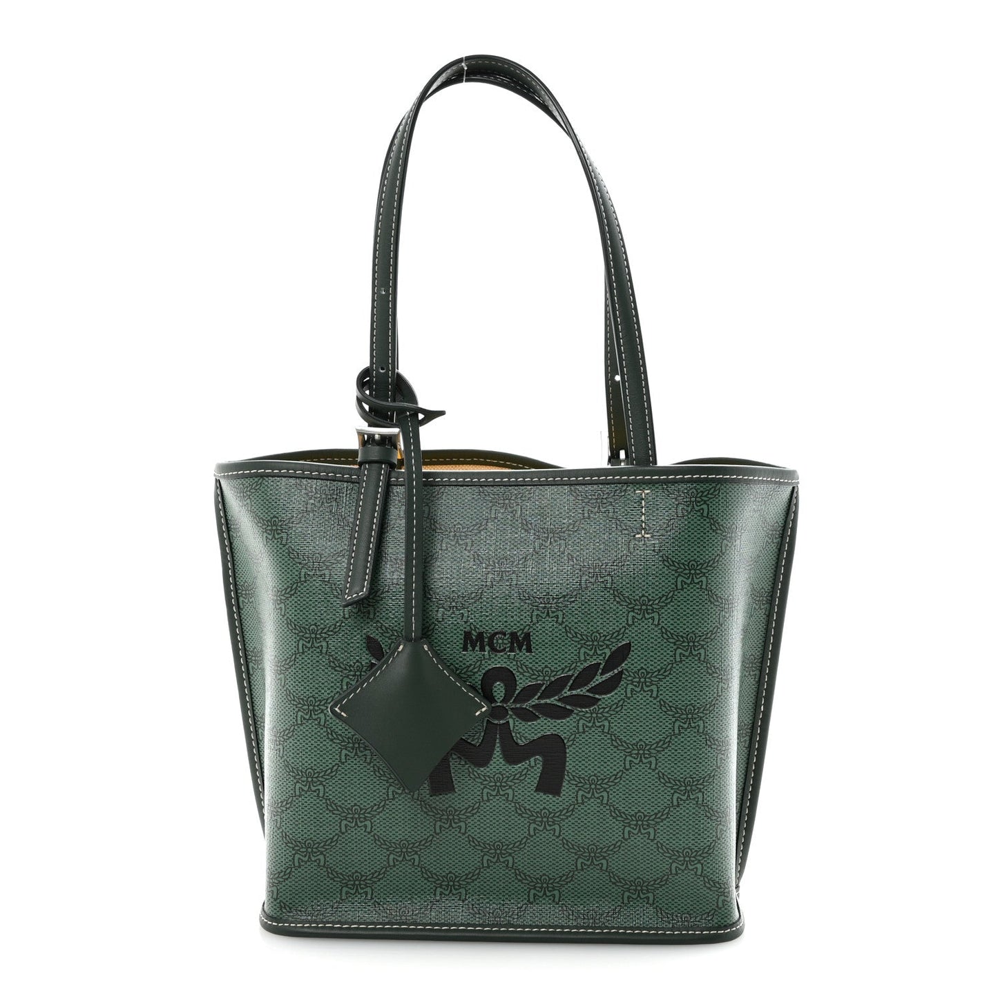Lauretos Nappa MIni Himmel Shopper Tote Forest Green