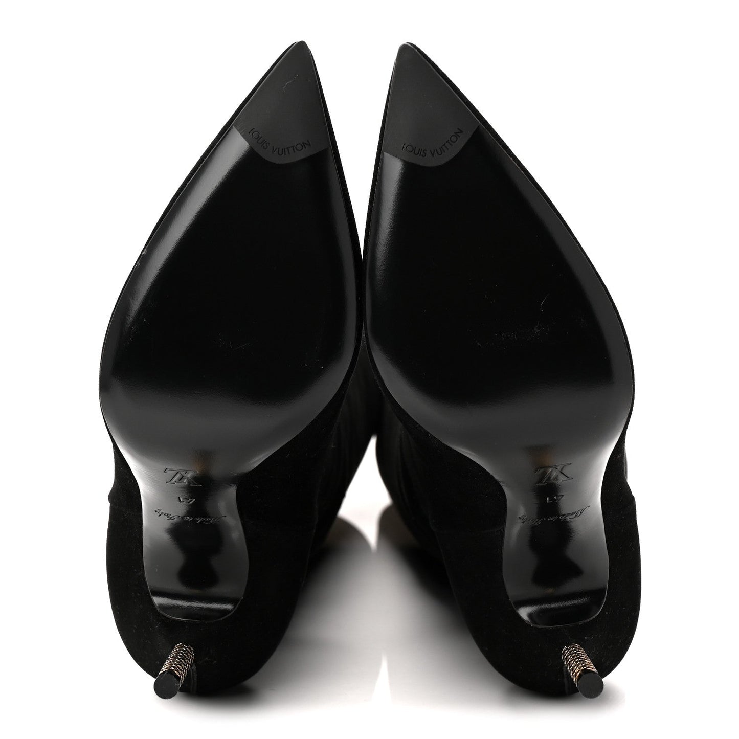 Suede High Boots 41 Black