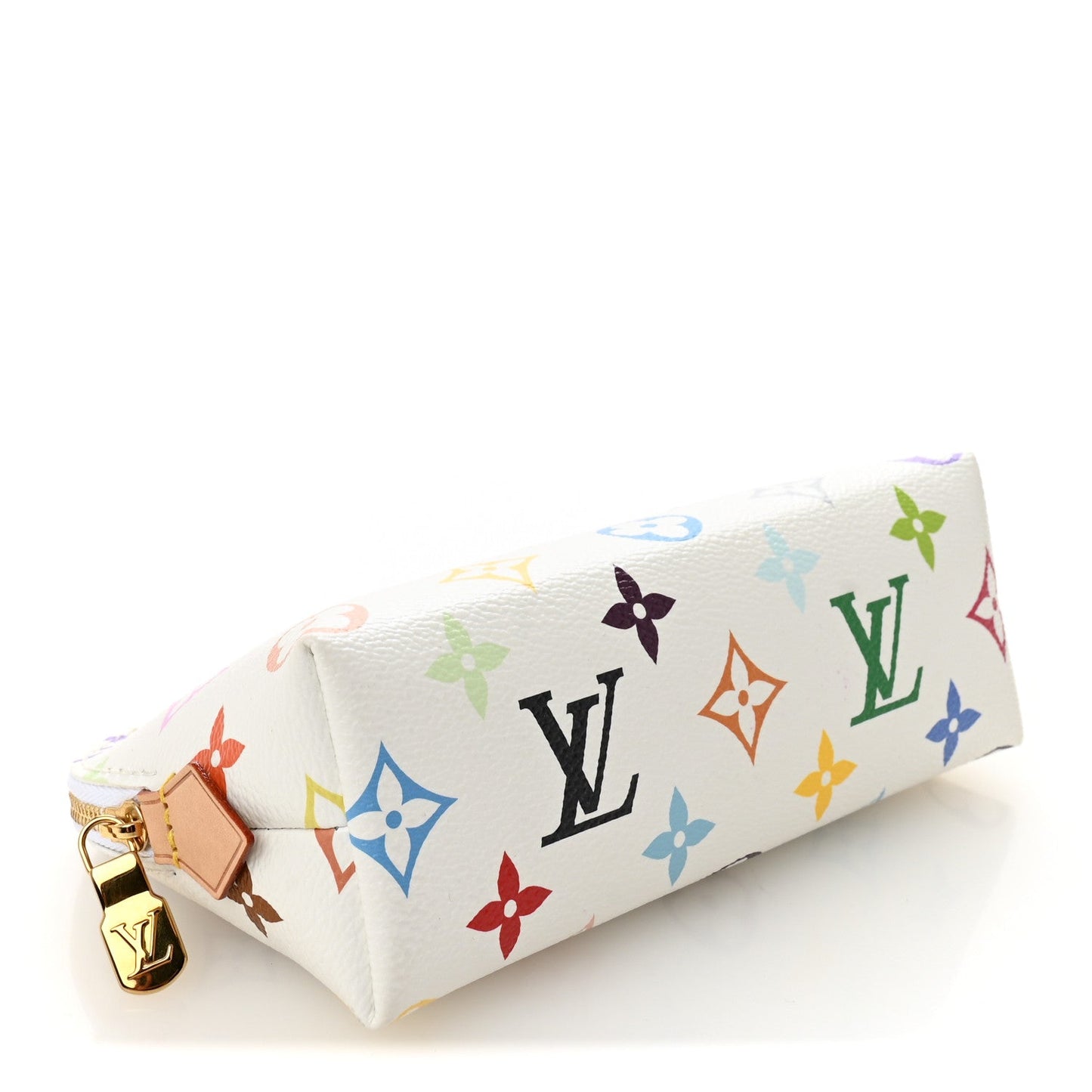 LV x TM Monogram Multicolor Cosmetic Pouch PM White