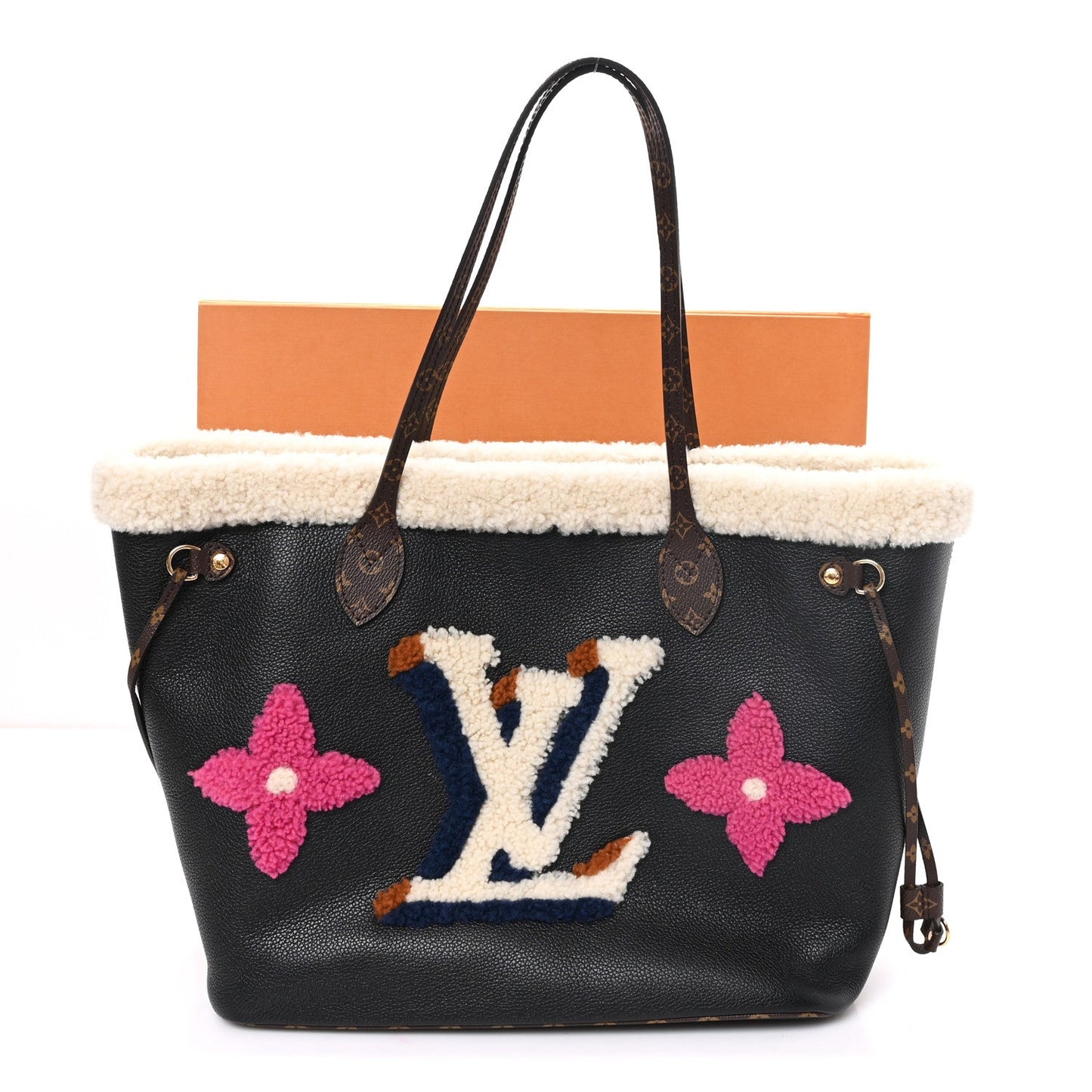 Calfskin Monogram Teddy Neverfull MM Black