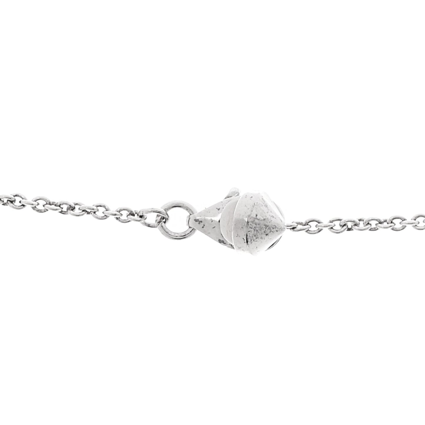 Sterling Silver Mother of Pearl Topaz Turquoise GG Marmont Flower Station Necklace