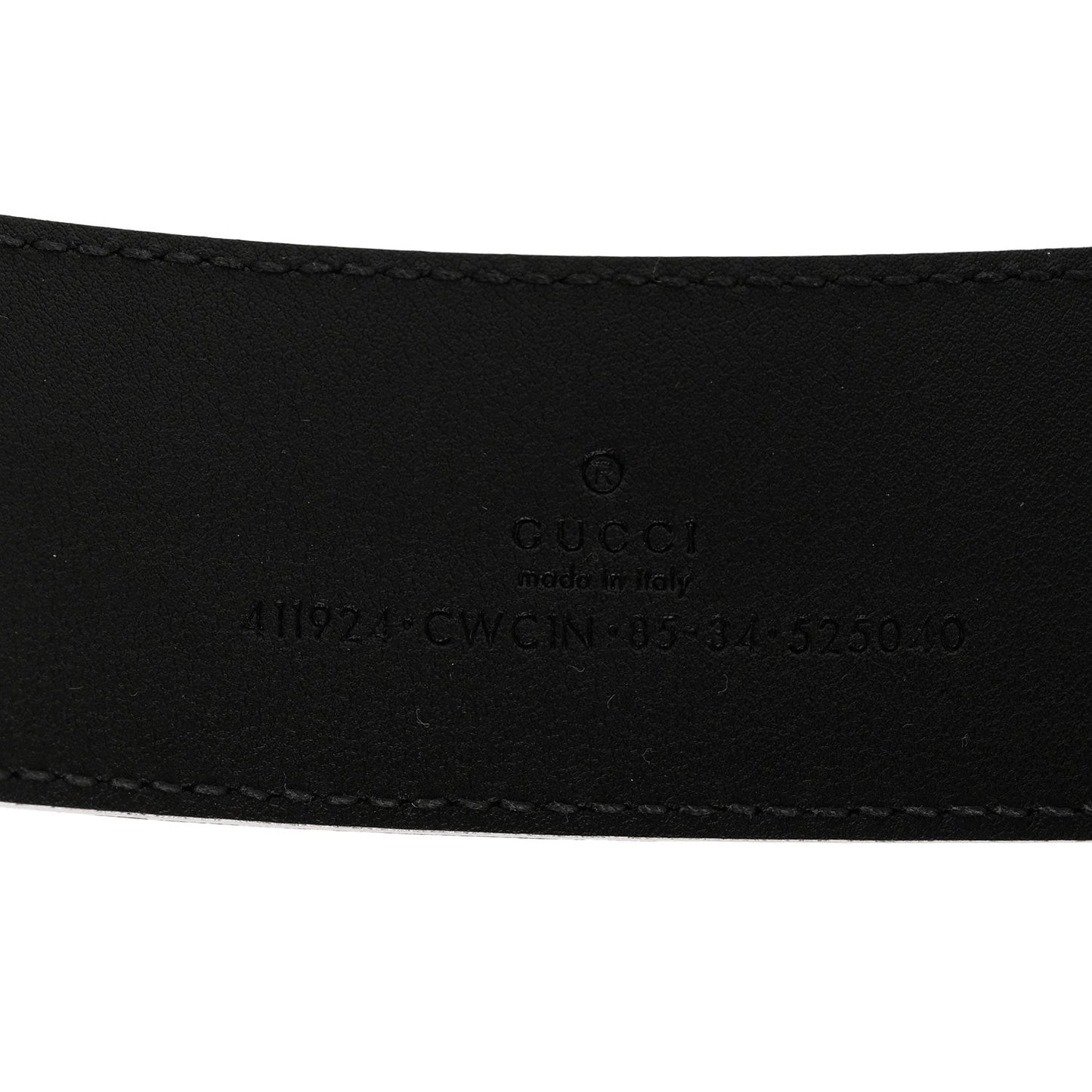 Guccissima Signature Interlocking G 40mm Belt 85 34 Black
