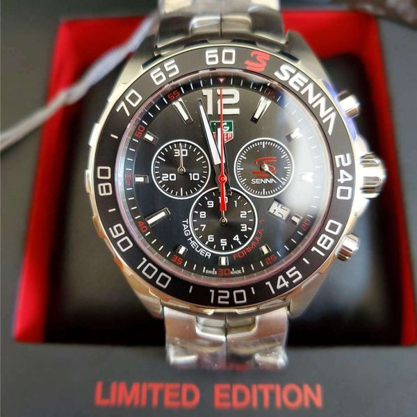 Tag Heuer Senna Black Dial Watch for Men - CAZ1015.BA0883