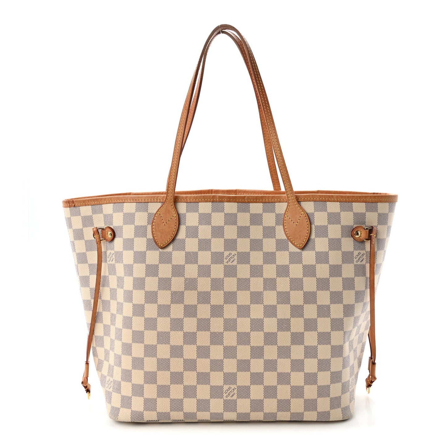 Damier Azur Neo Neverfull MM Rose Ballerine