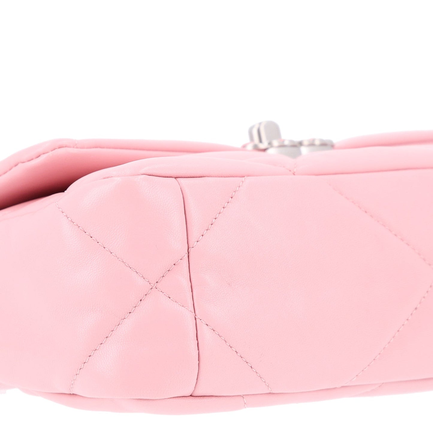 Lambskin Quilted Medium Chanel 19 Flap Light Pink