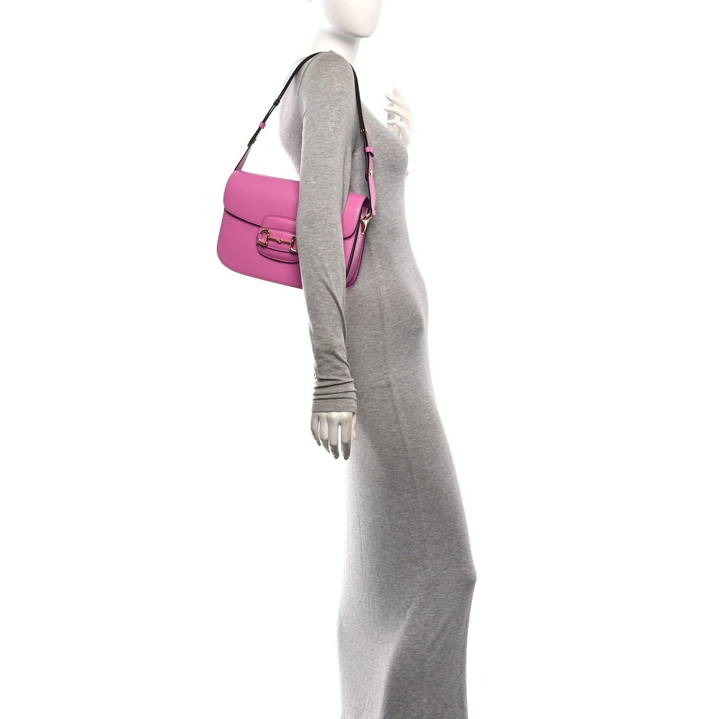 Azalea Calfskin Horsebit 1955 Shoulder Bag Libre Pink