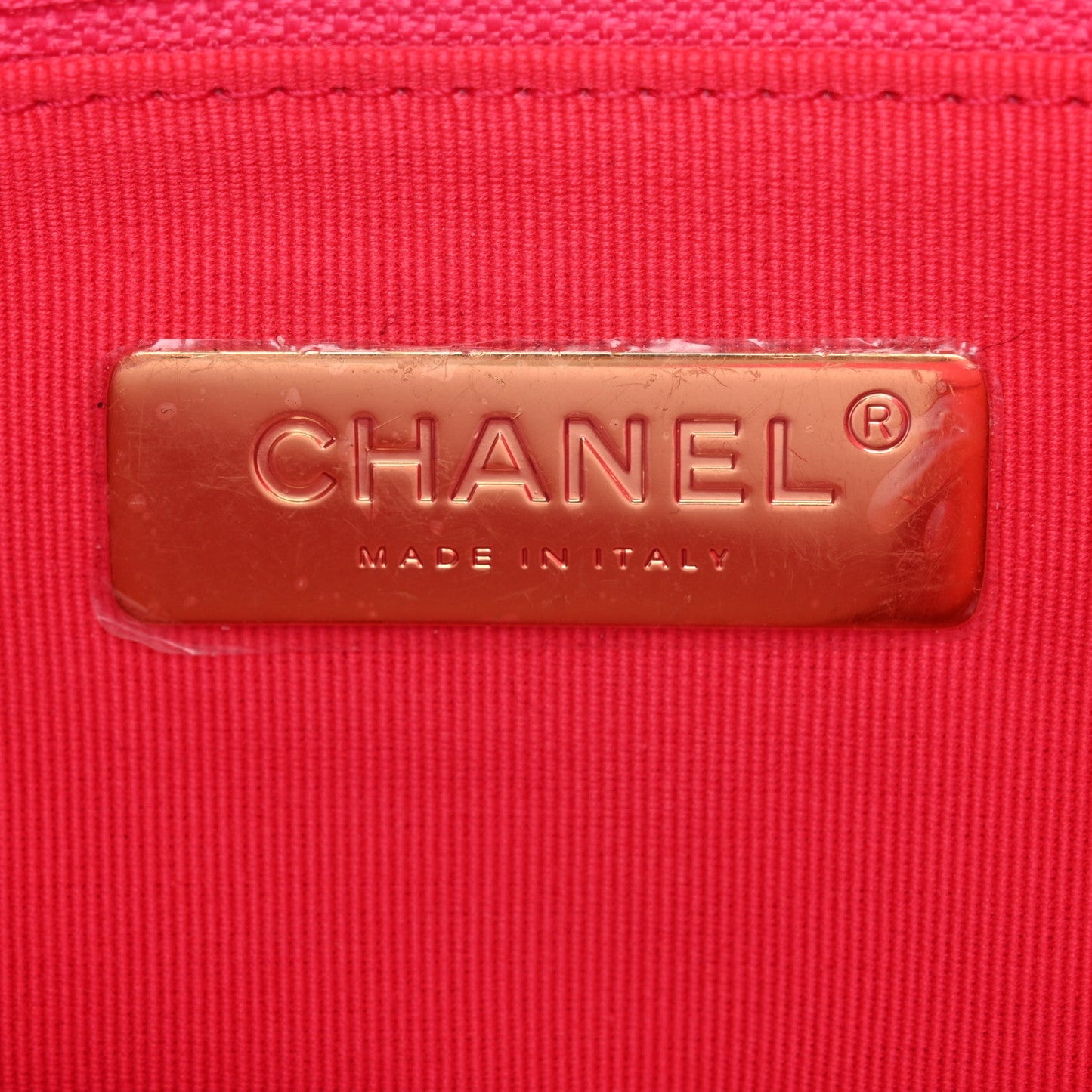 Lambskin Quilted Chanel 19 Hobo Fuchsia