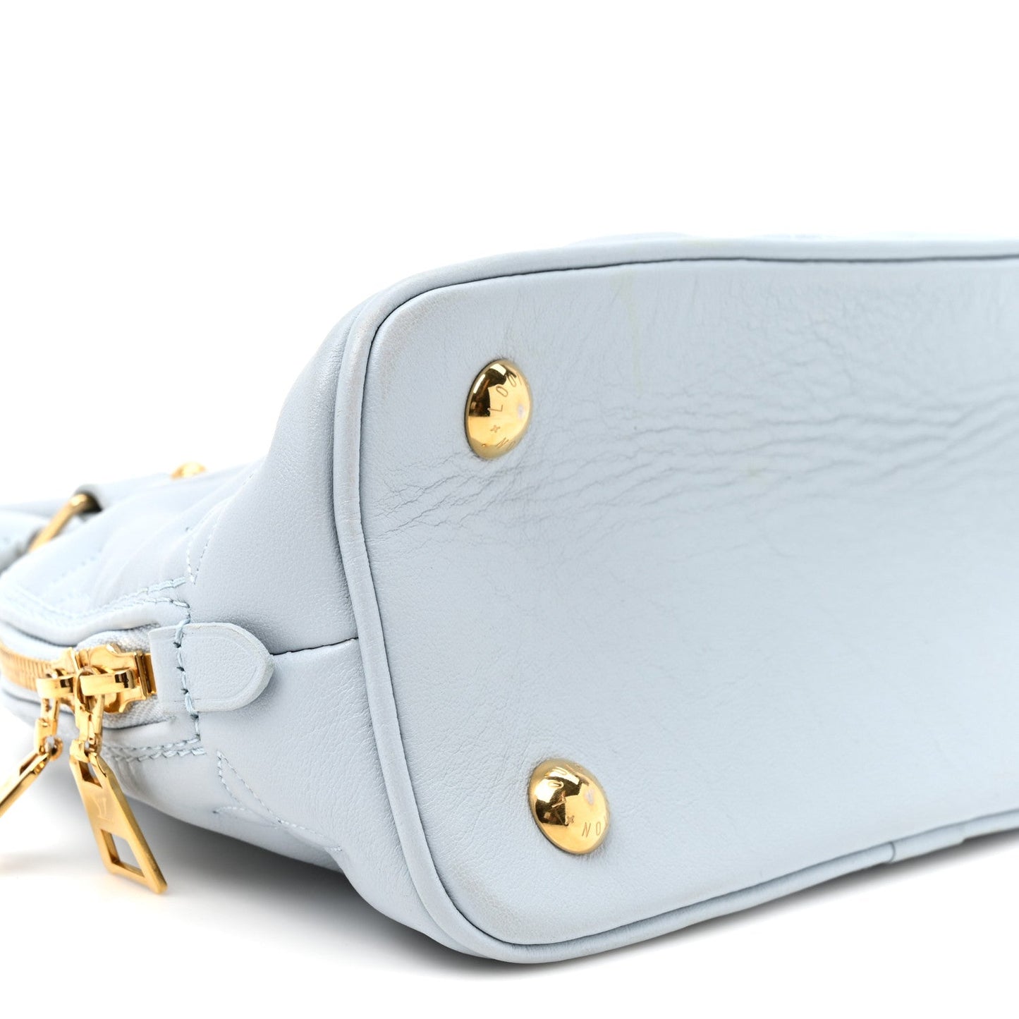 Calfskin Bubblegram Alma BB Ice Blue