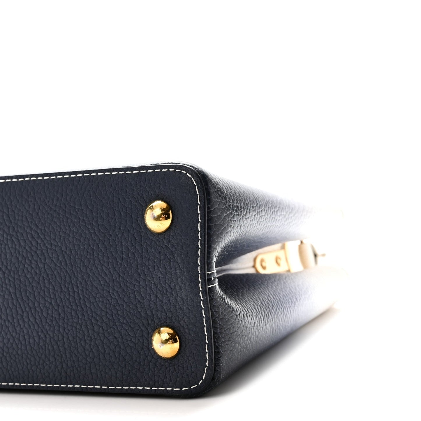 Taurillon Capucines PM Blue Marine