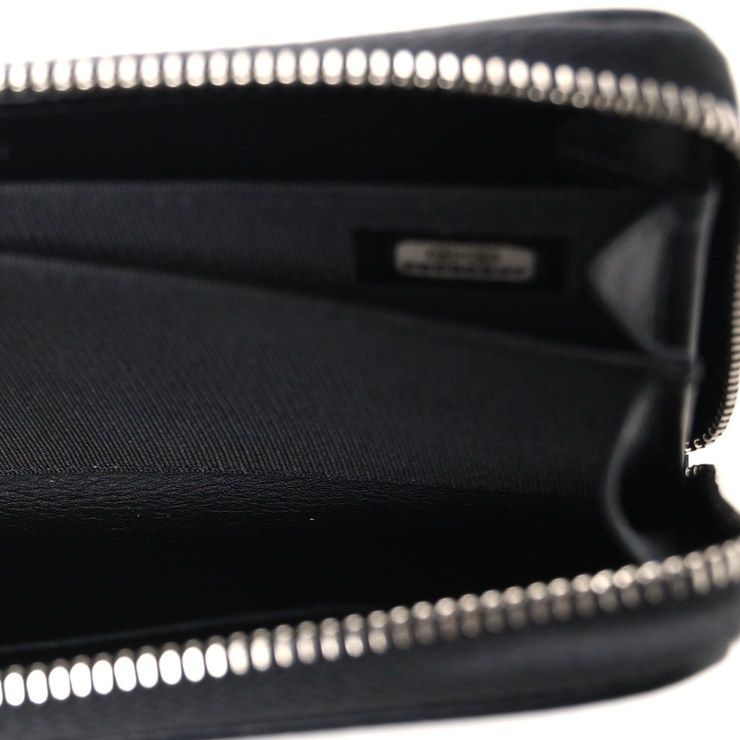 Lambskin Studded Small Timeless CC Zip Around Wallet Black