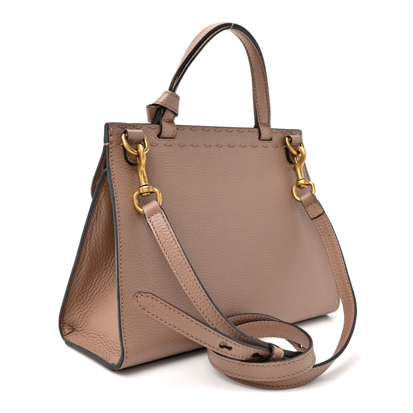 Calfskin Mini Pearly GG Marmont Top Handle Bag Porcelain Rose