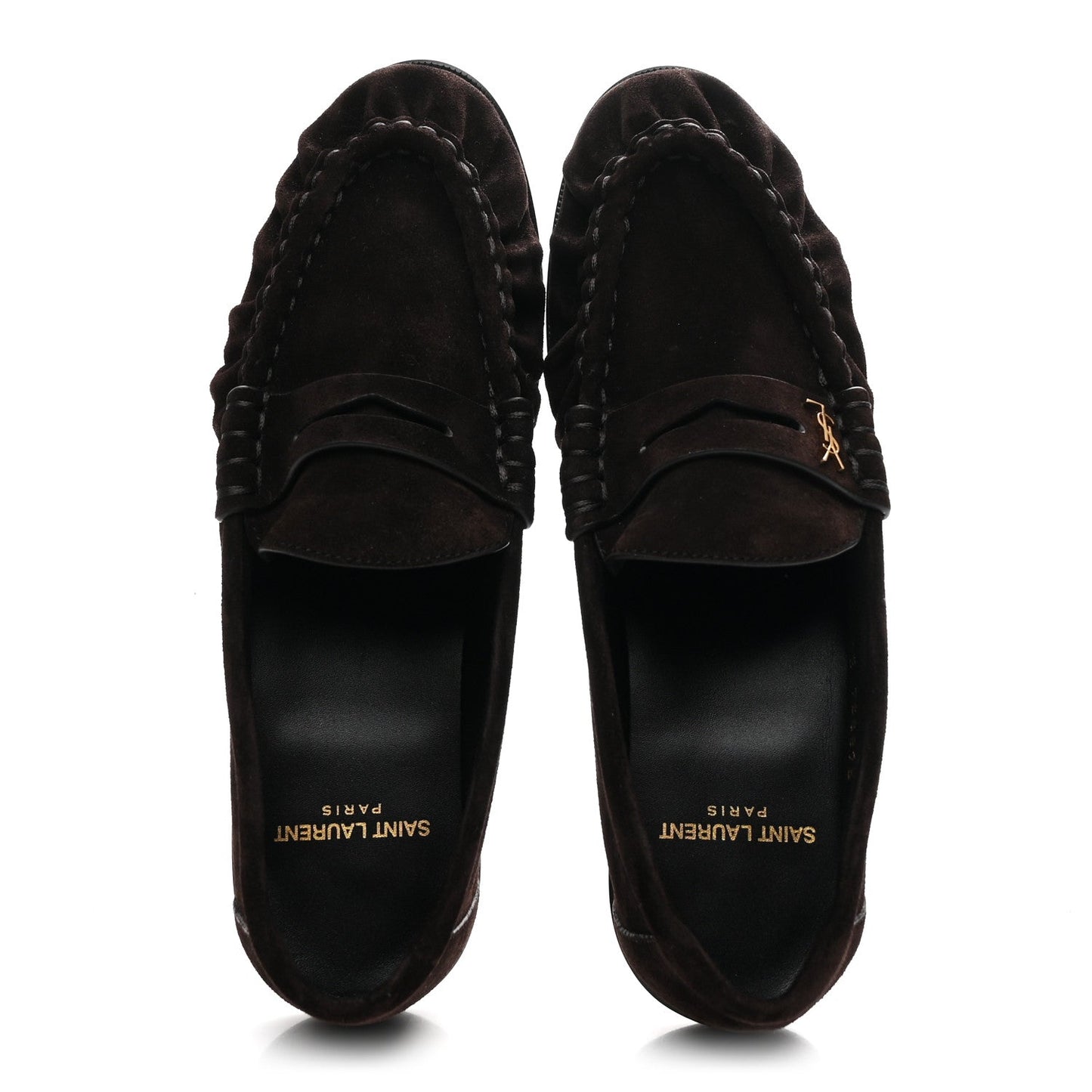 Suede Le Loafer 15 Penny Slippers 37.5 Dark Chocolate