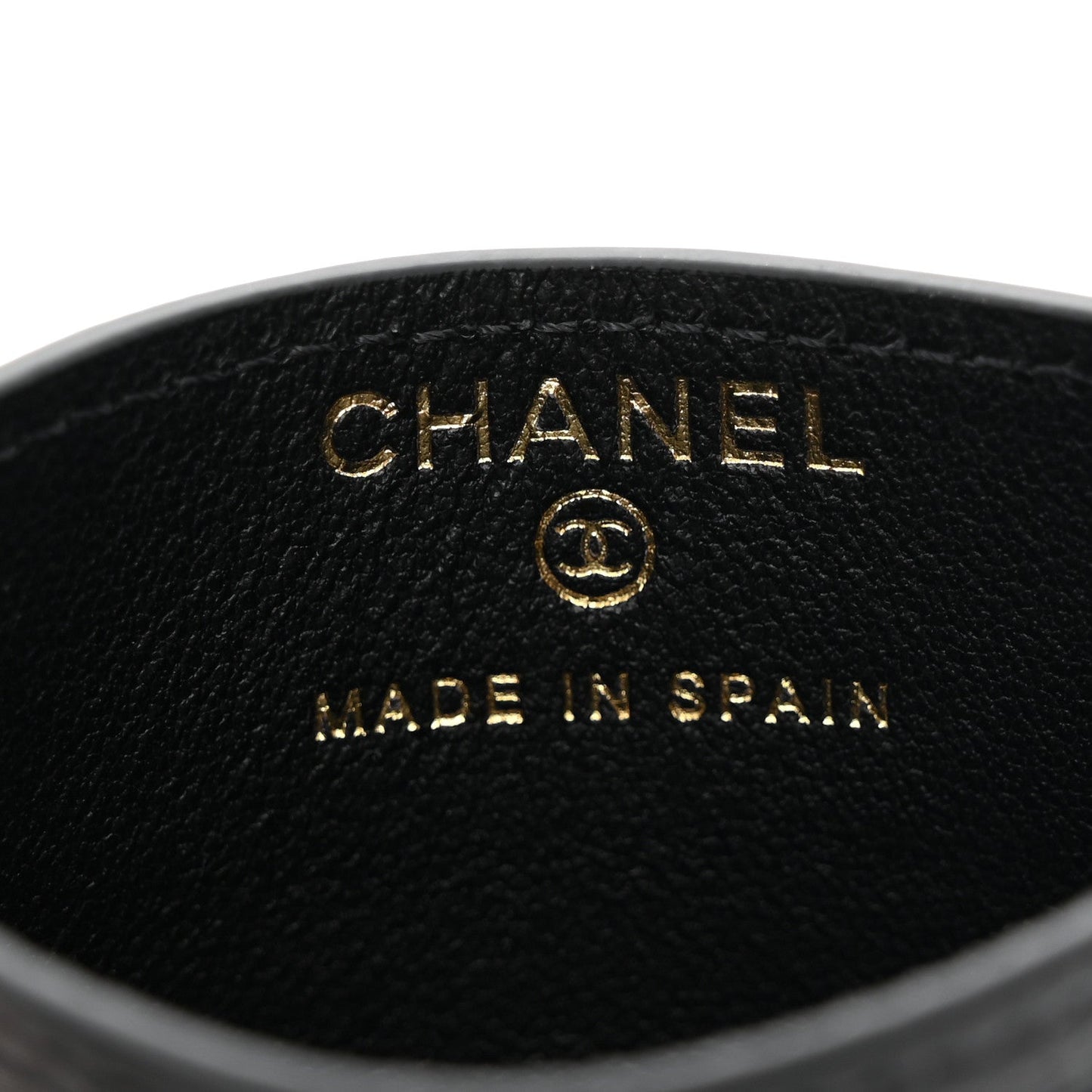 Calfskin Lizard Embossed Card Holder Black