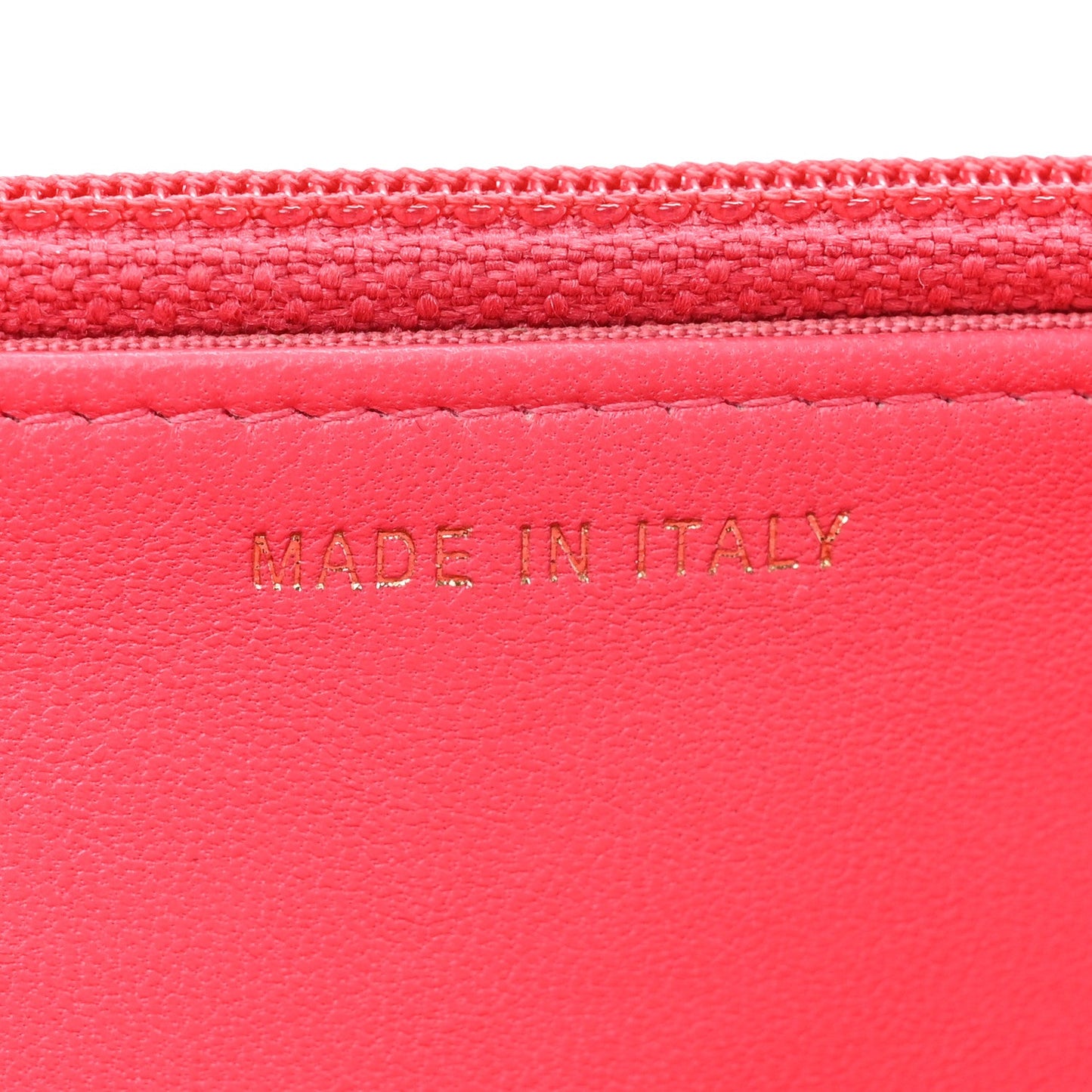 Lambskin Quilted Trendy CC Wallet On Chain WOC Pink