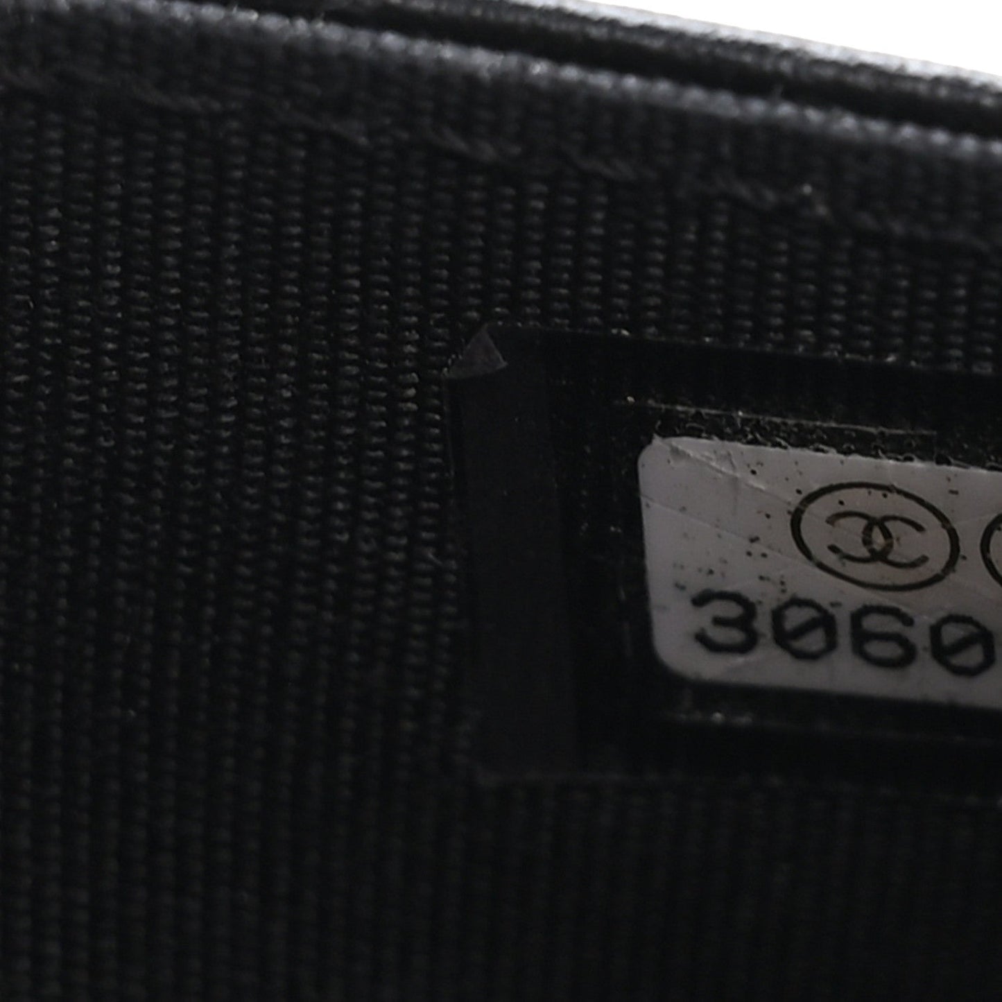 Caviar Quilted Boy Wallet On Chain WOC Black