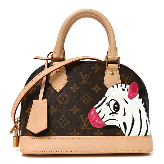 LV X Sun Yitian Monogram Zebra Alma BB
