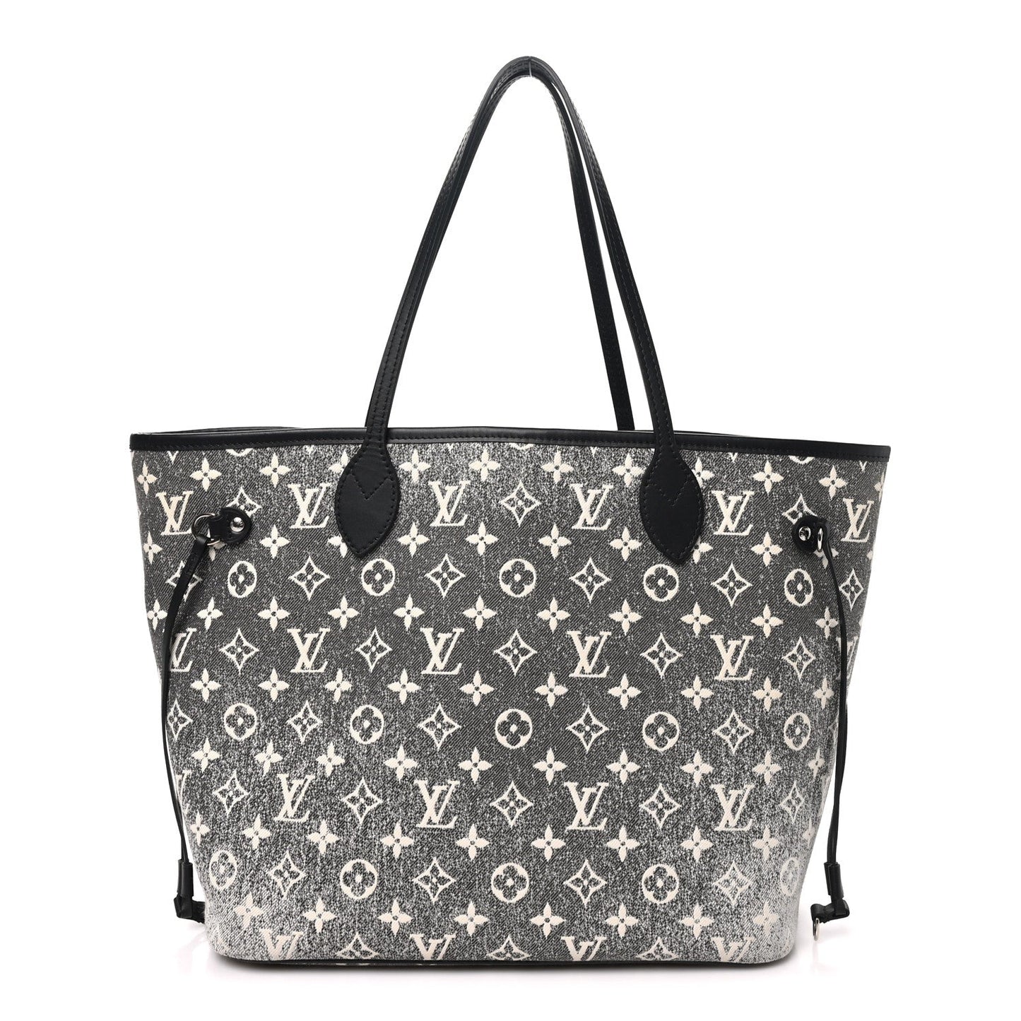 Denim Monogram Jacquard Neverfull MM Grey