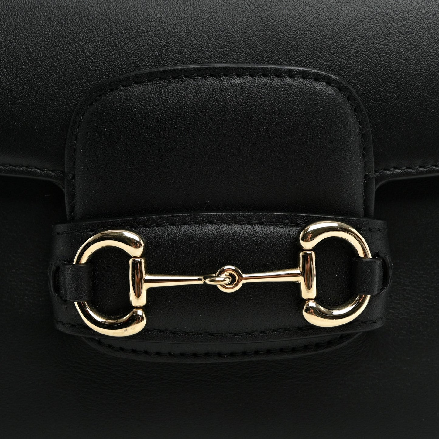 Arabella Calfskin Horsebit 1955 Shoulder Bag Black