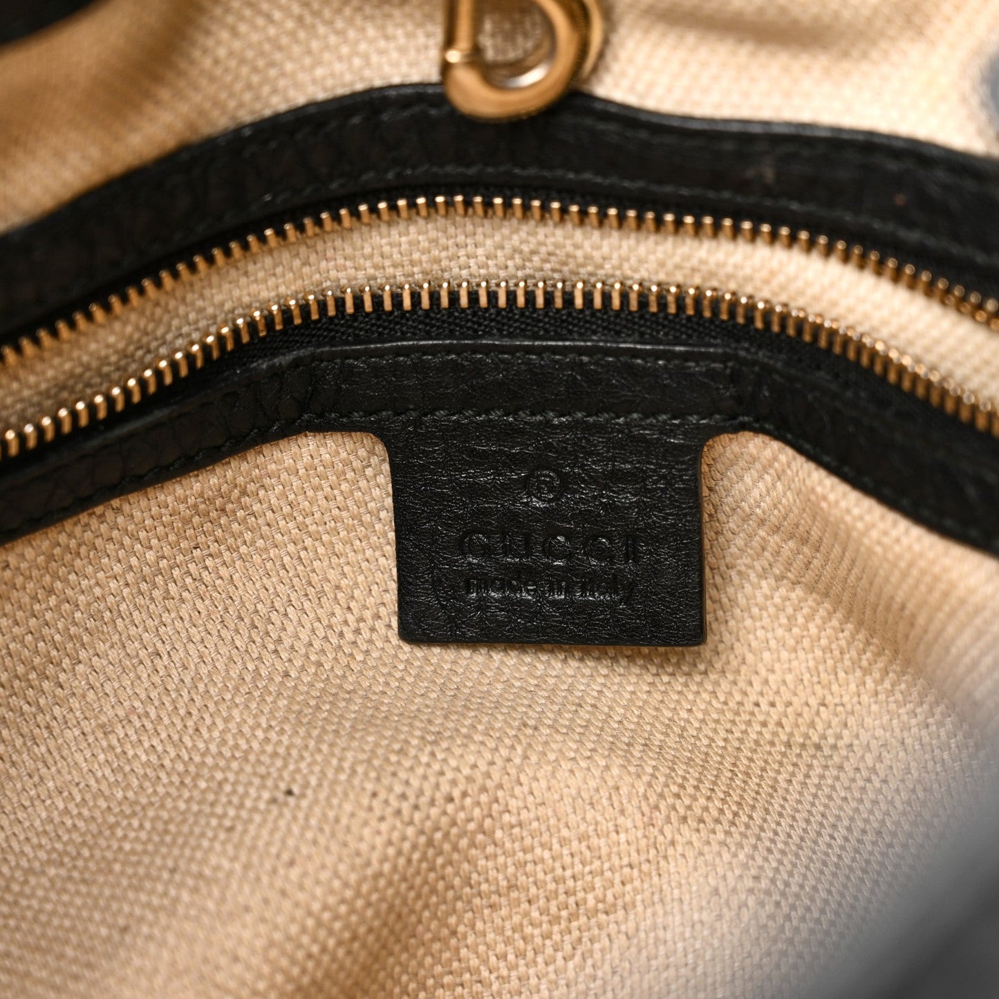 Pebbled Calfskin Medium Soho Chain Shoulder Bag Black