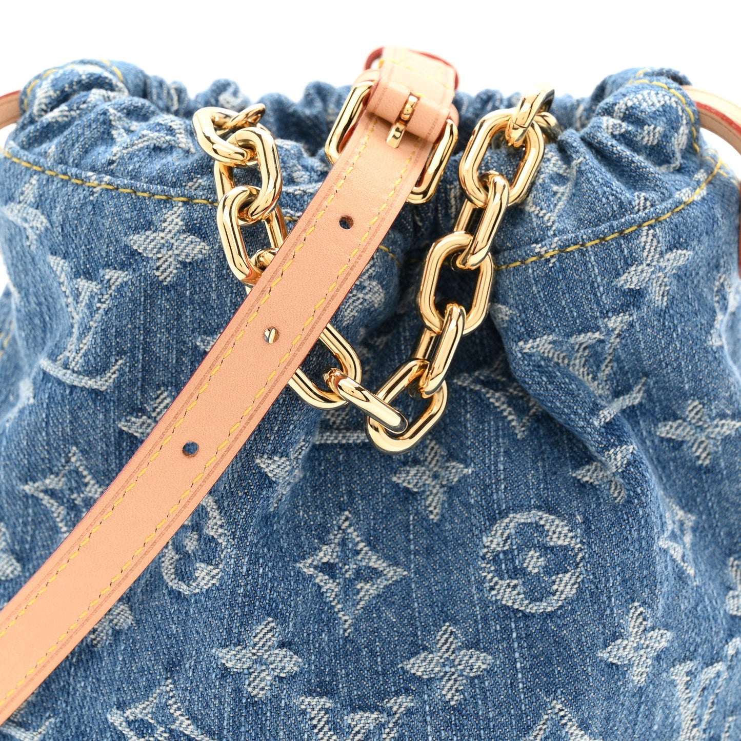 Monogram Denim Nano Noe Blue