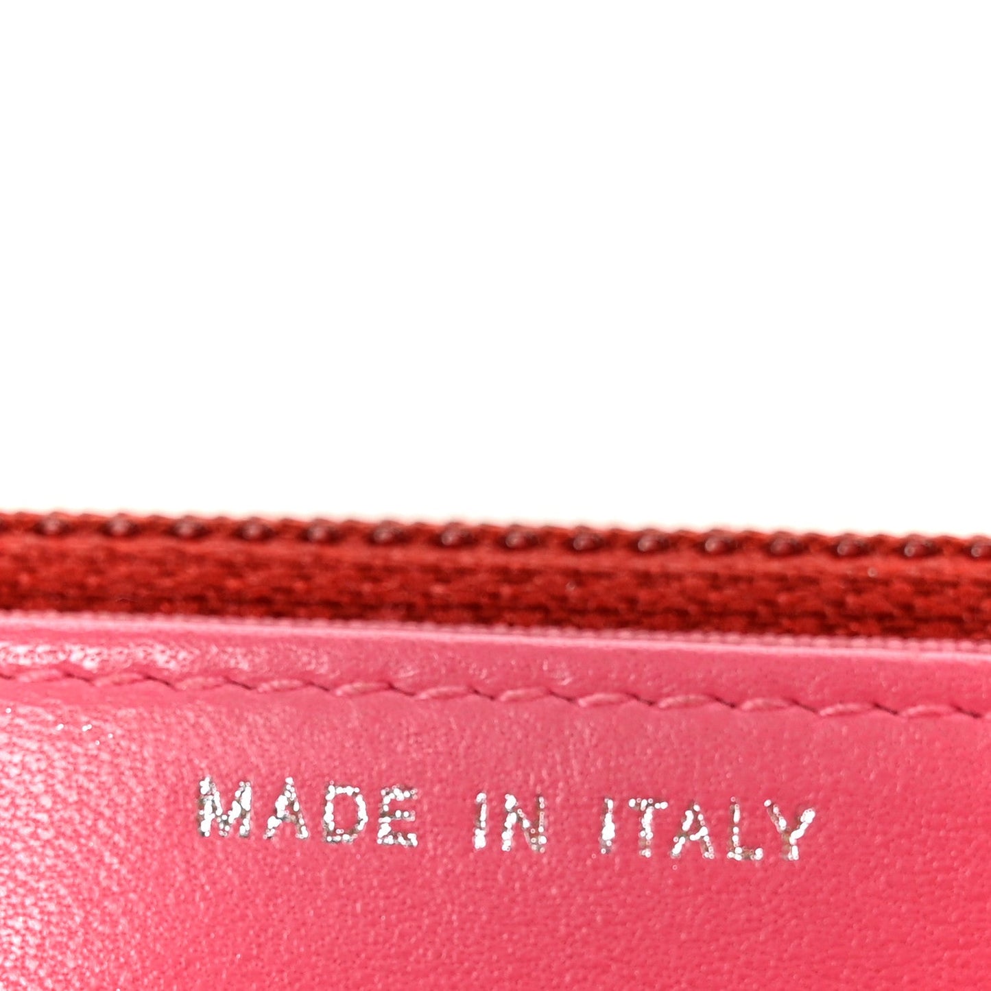 Lambskin Quilted Wallet On Chain WOC Red Pink