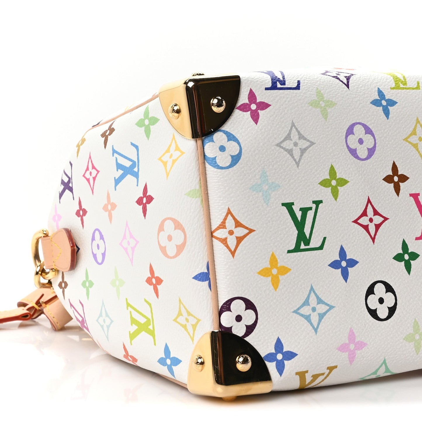 LV X TM Monogram Multicolor Speedy Bandouliere 25 White