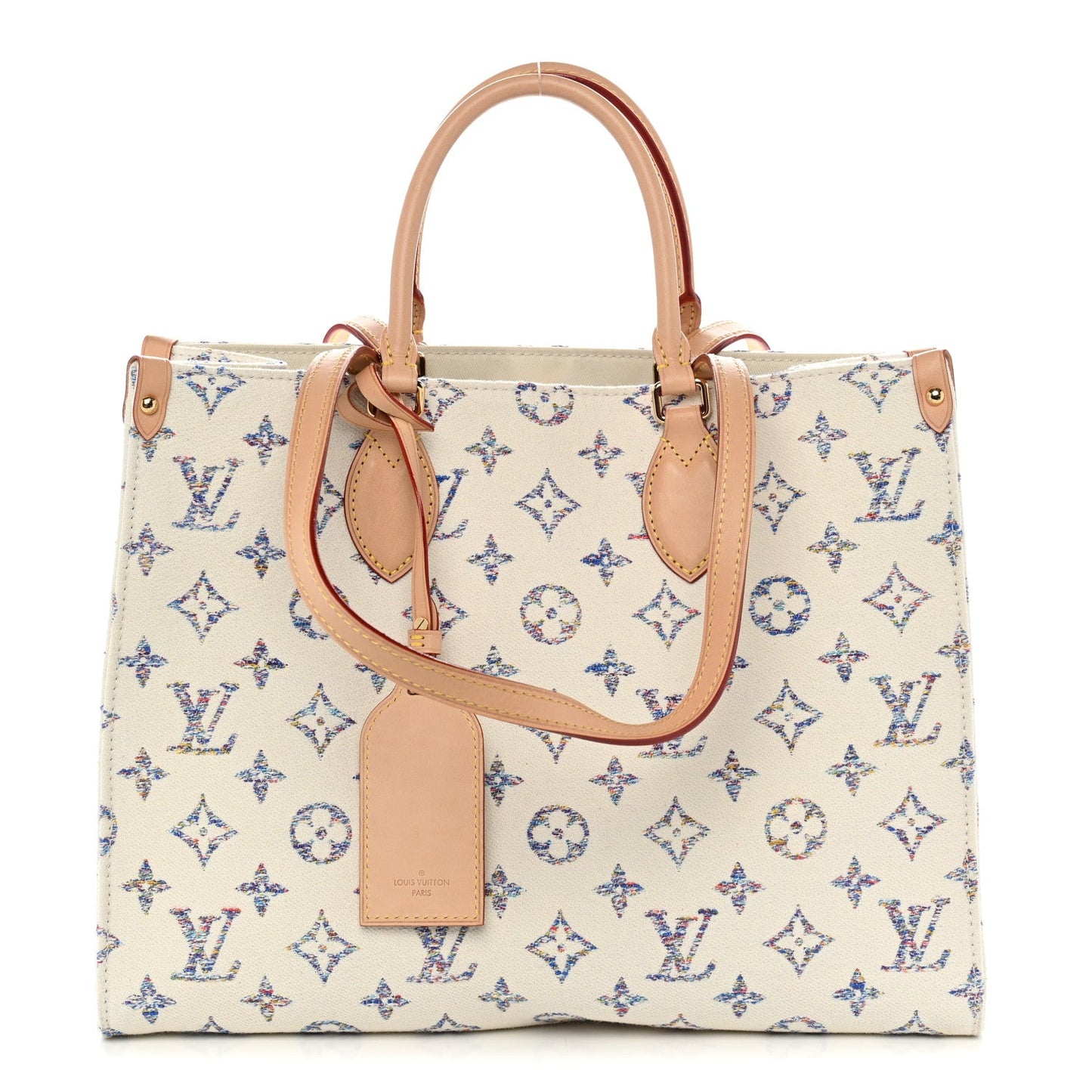 Monogram Jacquard Nautical Onthego MM Multicolor Beige