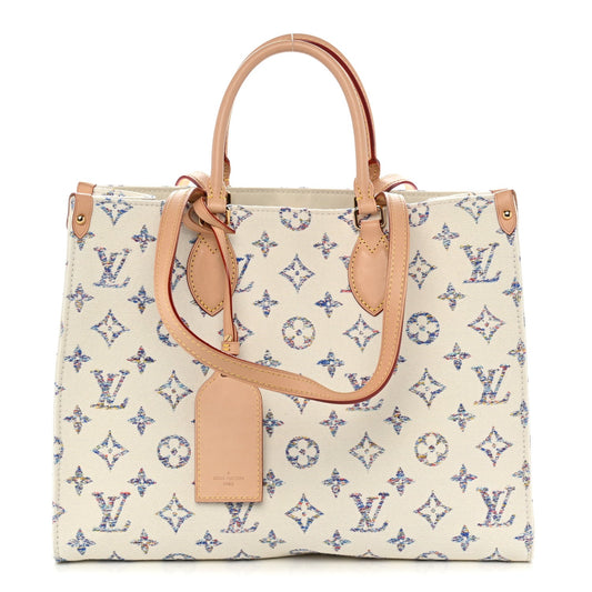 Monogram Jacquard Nautical Onthego MM Multicolor Beige