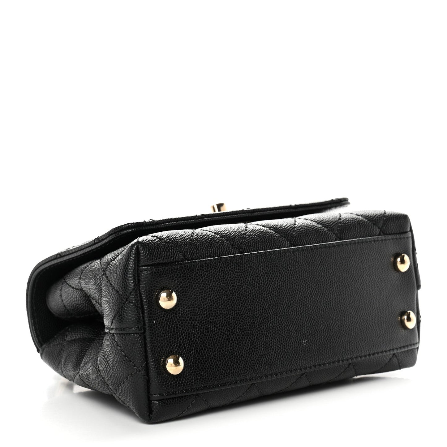 Caviar Quilted Extra Mini Coco Handle Flap Black