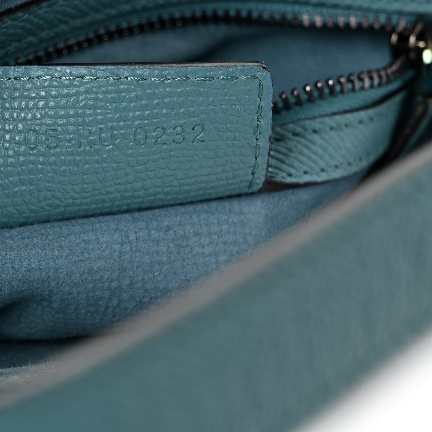 Grained Calfskin Saddle Bag Azure Blue