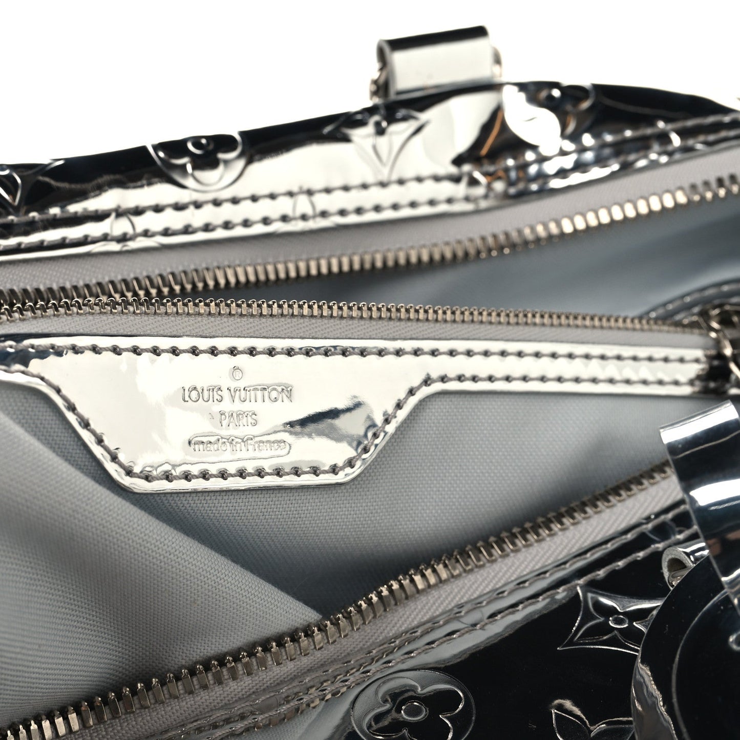 Monogram Mirror Keepall Bandouliere 45 Silver