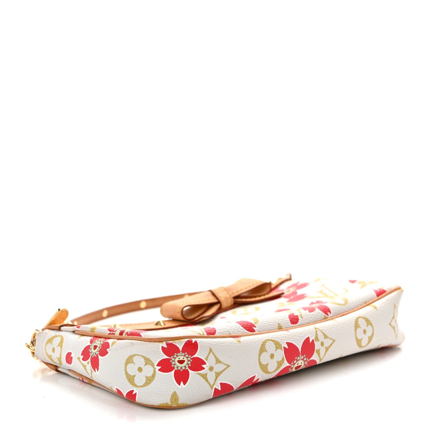 Monogram Cherry Blossom Pochette Accessories Red