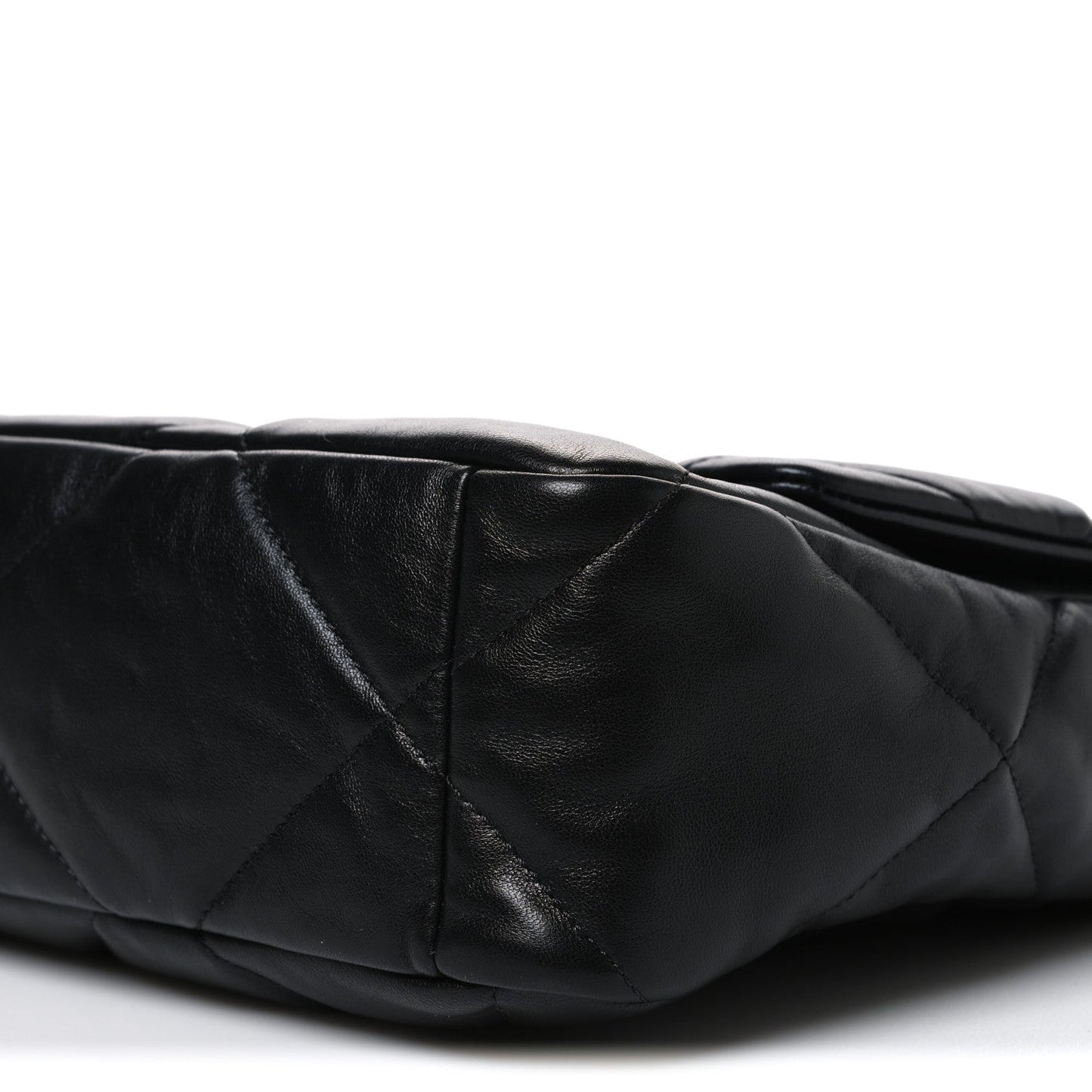 Lambskin Quilted Large Chanel 19 Flap Black