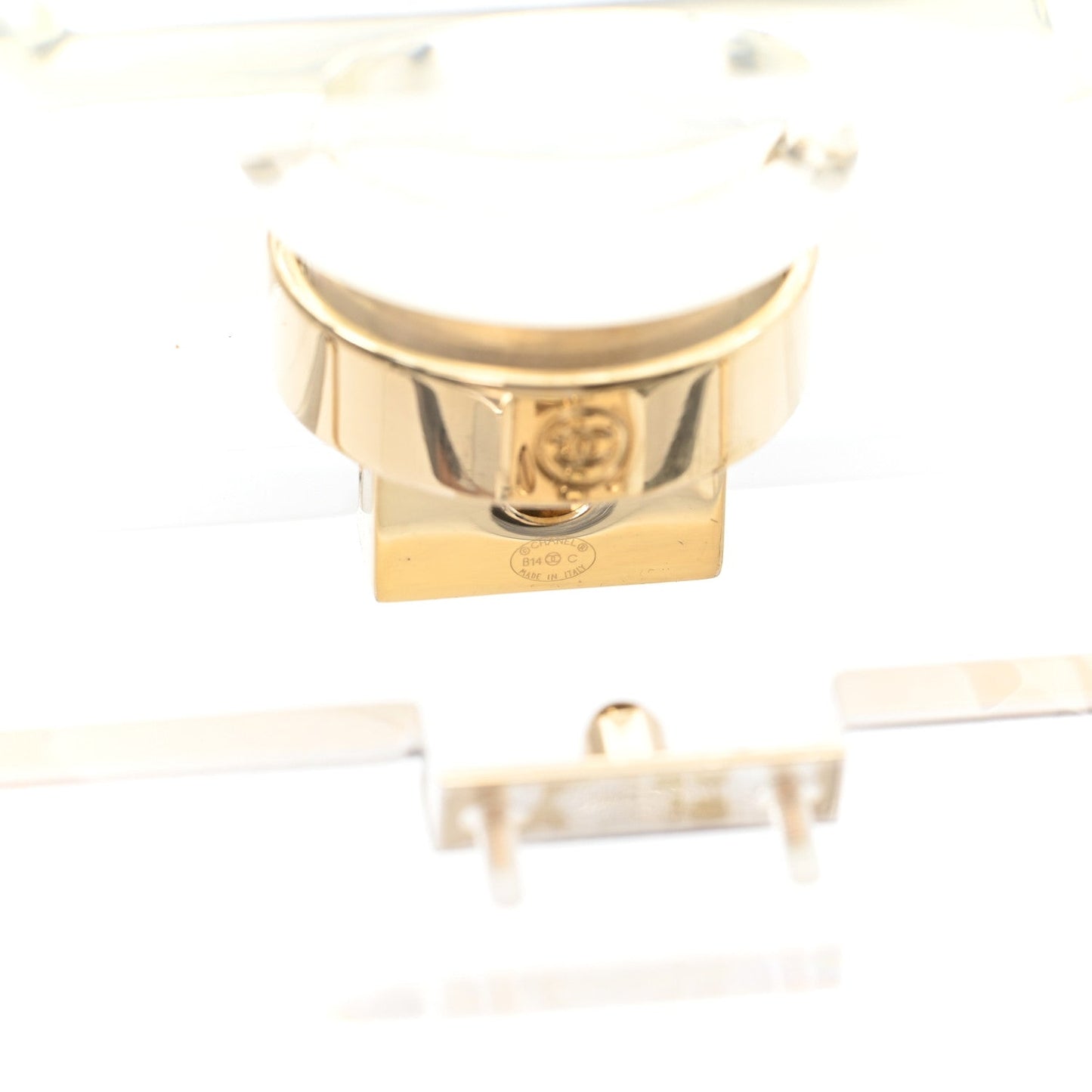 Transluscent Plexiglass Perfume Bottle Clutch