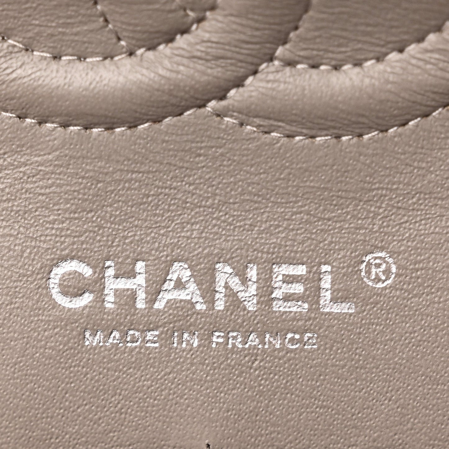 Striated Patent Quilted Medium Double Flap Gold
