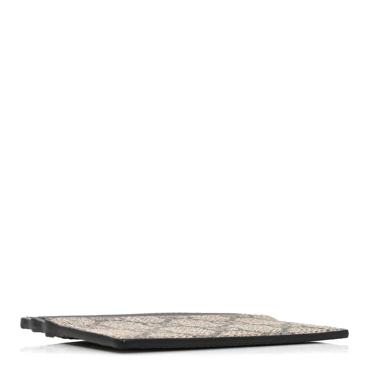 GG Supreme Monogram Calfskin Card Holder Beige Black