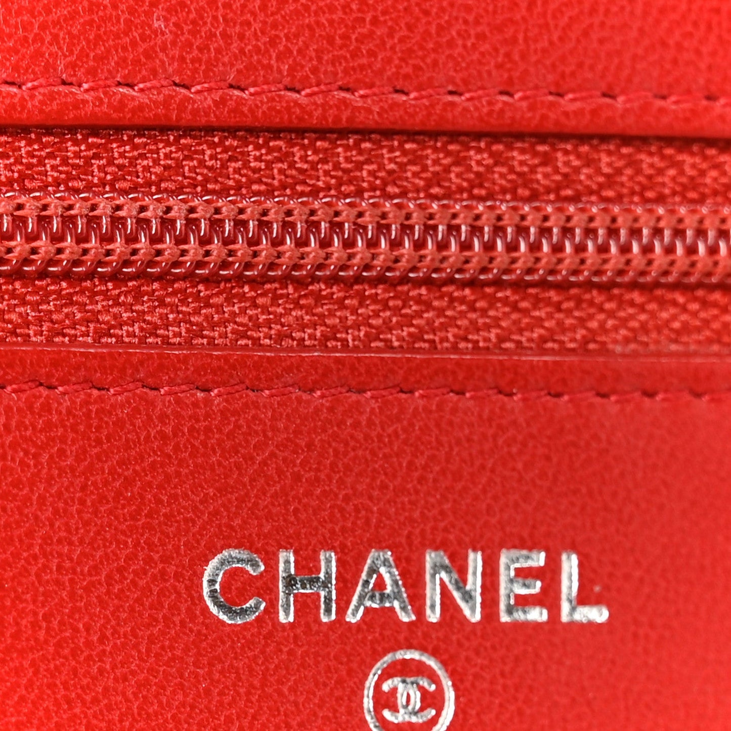 Lambskin Quilted Wallet On Chain WOC Red Pink