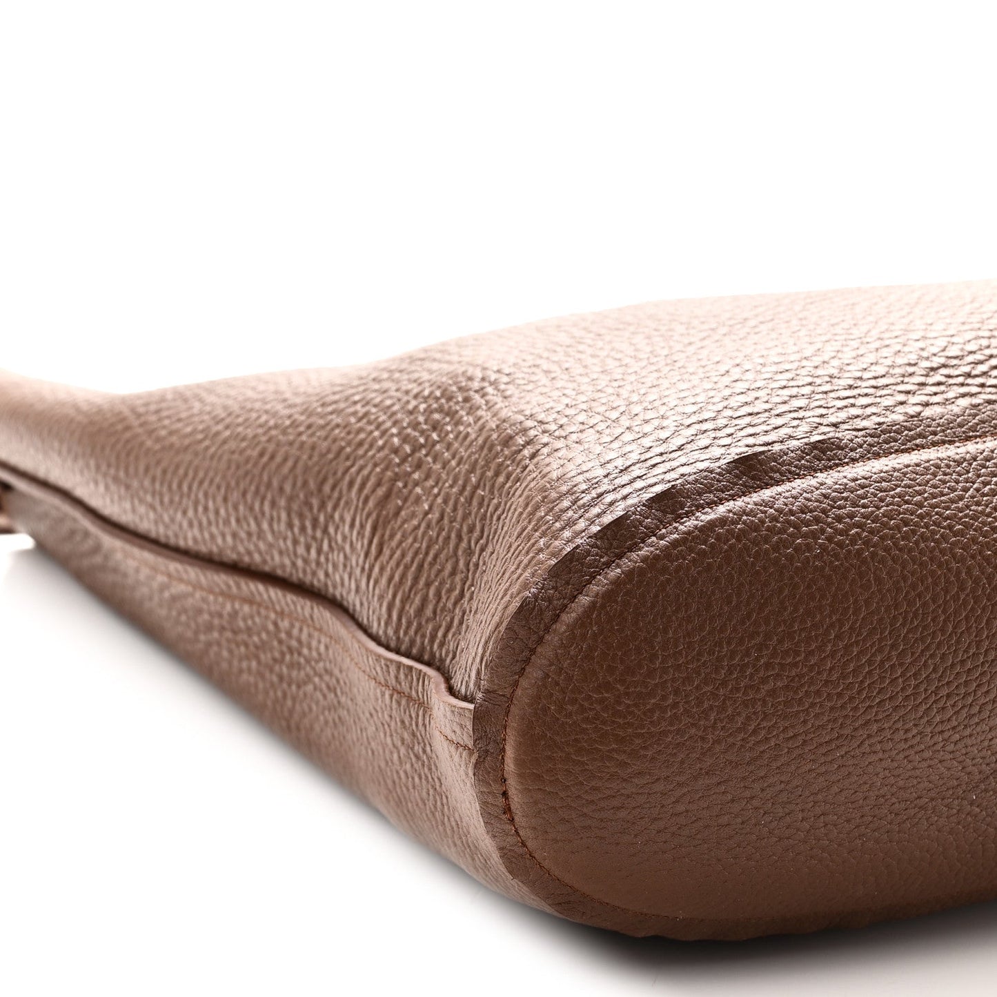 Suede Calfskin Reversible Triomphe Bucket Bag Brown