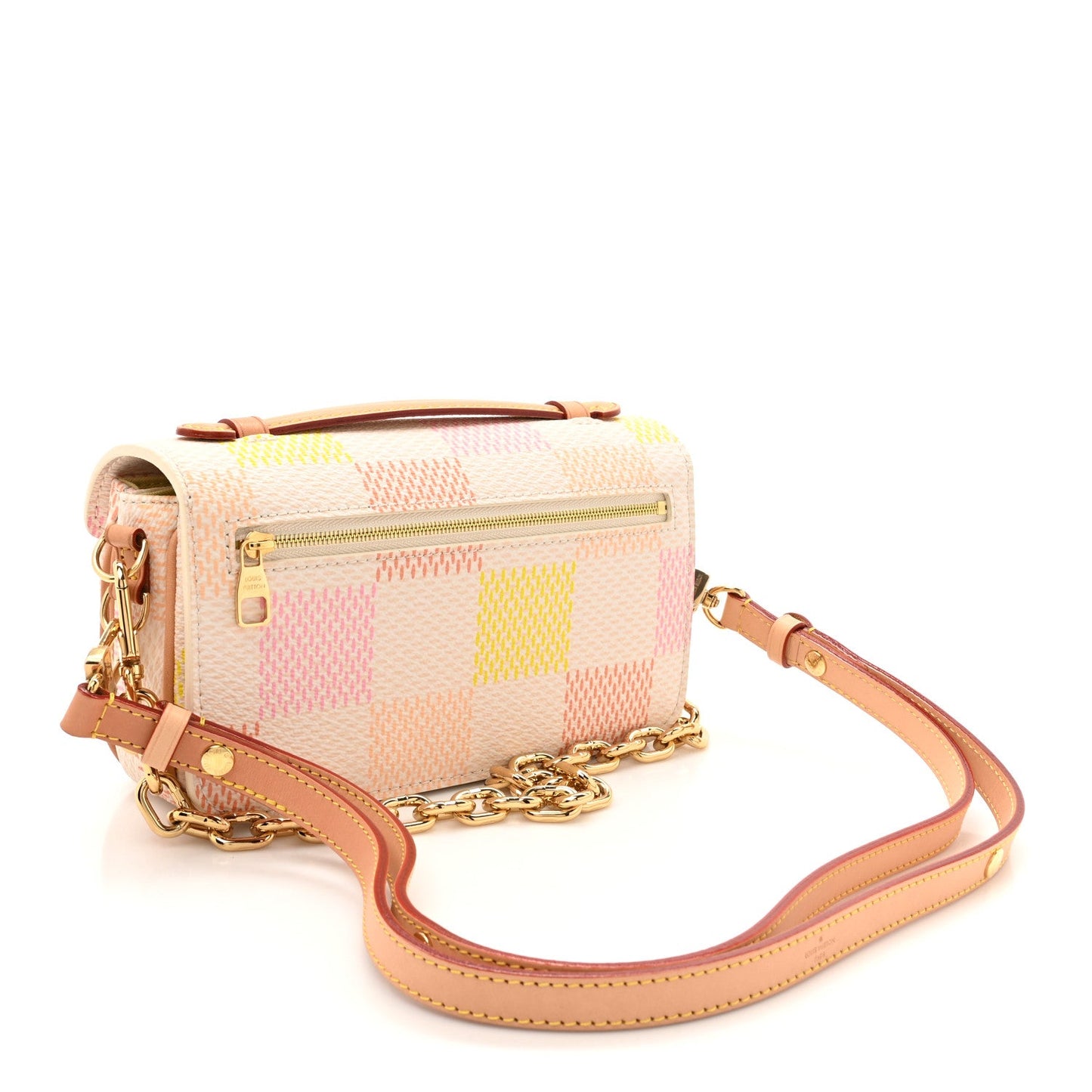 Damier Giant Pochette Metis East West Peach