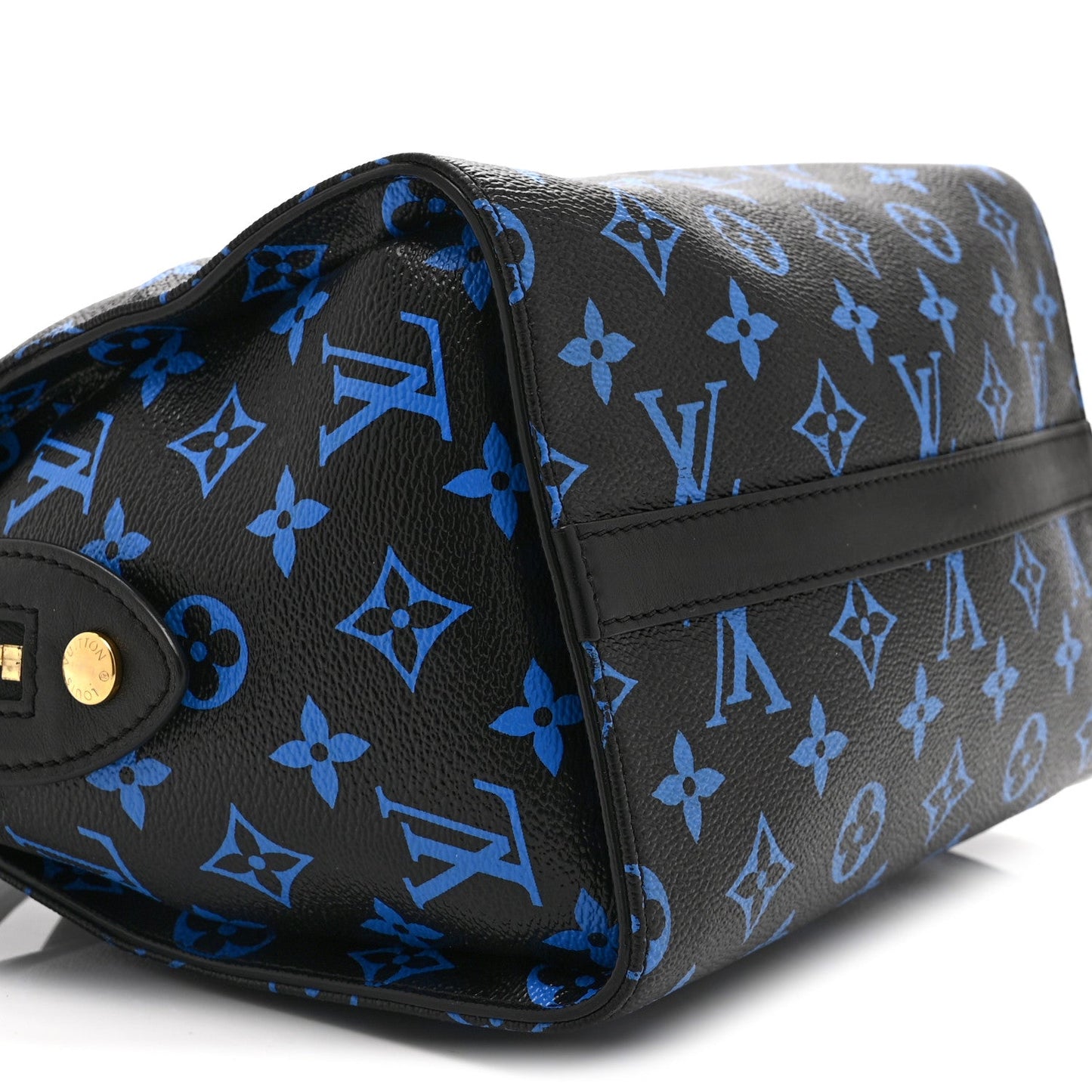 Colored Monogram Speedy Amazon PM Blue Black