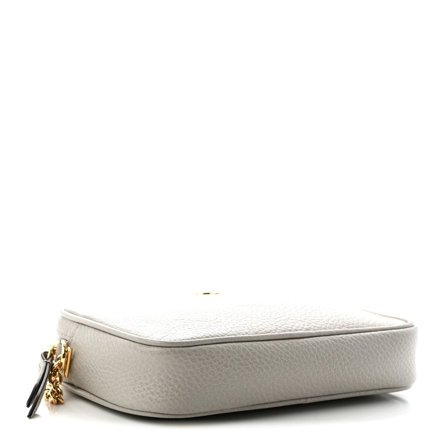Dollar Calfskin Super Mini GG Marmont Chain Shoulder Bag Deep Grey