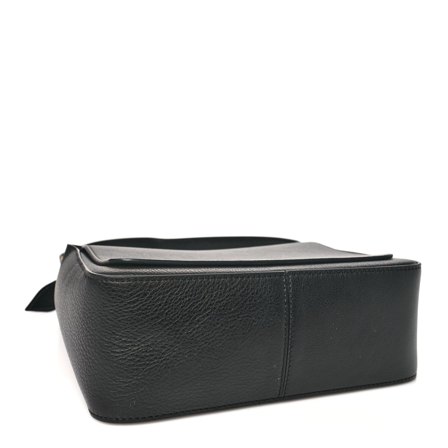 Calfskin Box Shoulder Bag Black