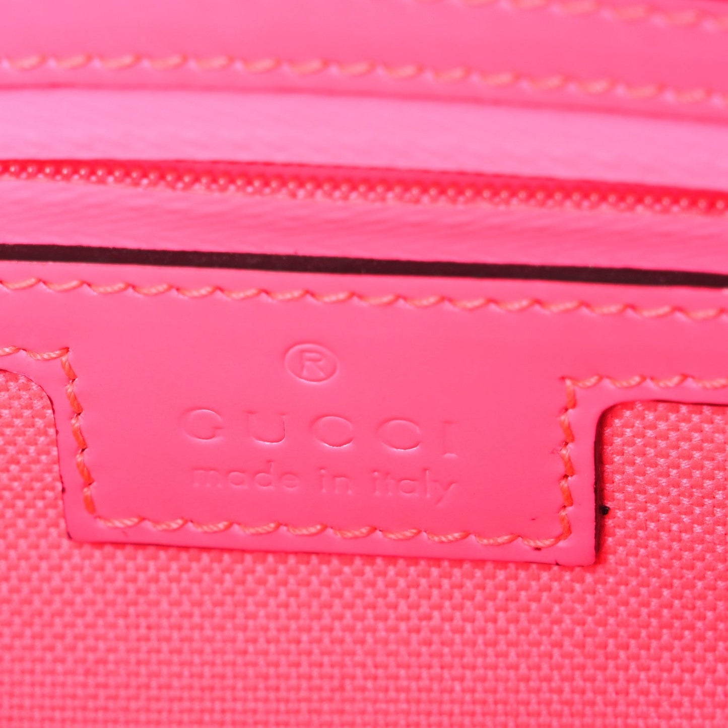 Rubber Effect Monogram GG Crossbody Bag Fluorescent Fuchsia