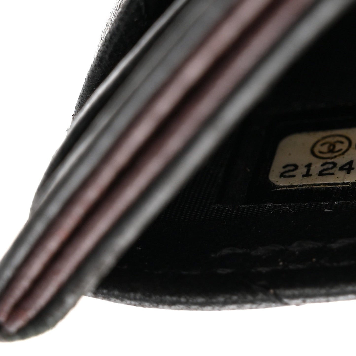 Lambskin Quilted Card Holder Black